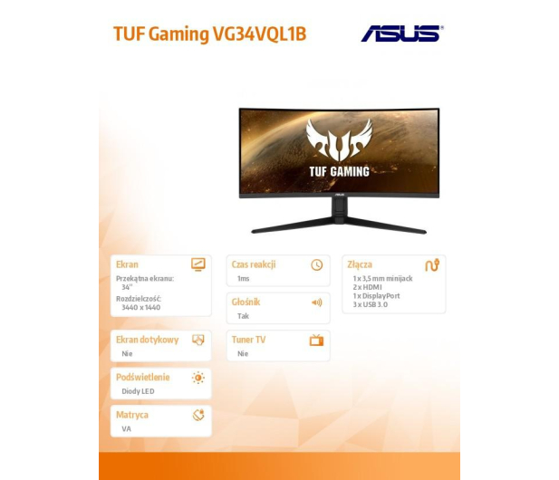 ASUS TUF VG34VQL1B - 624842 - zdjęcie 7